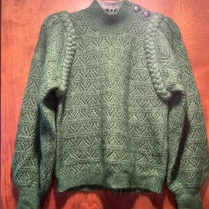 Sezane green sweater